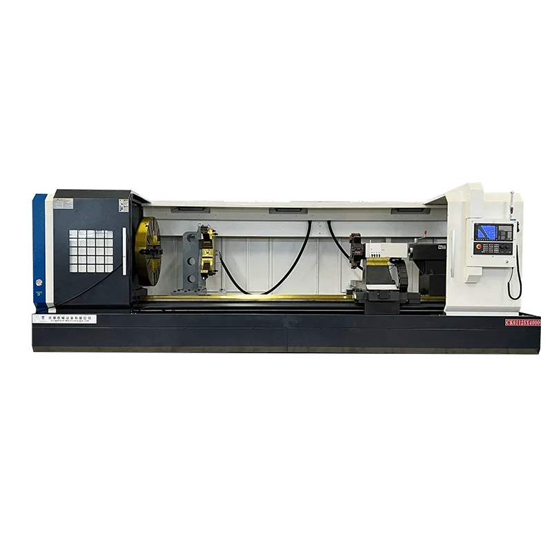 CK61125 cnc big lathe machine steady rest with SIEMENS controller