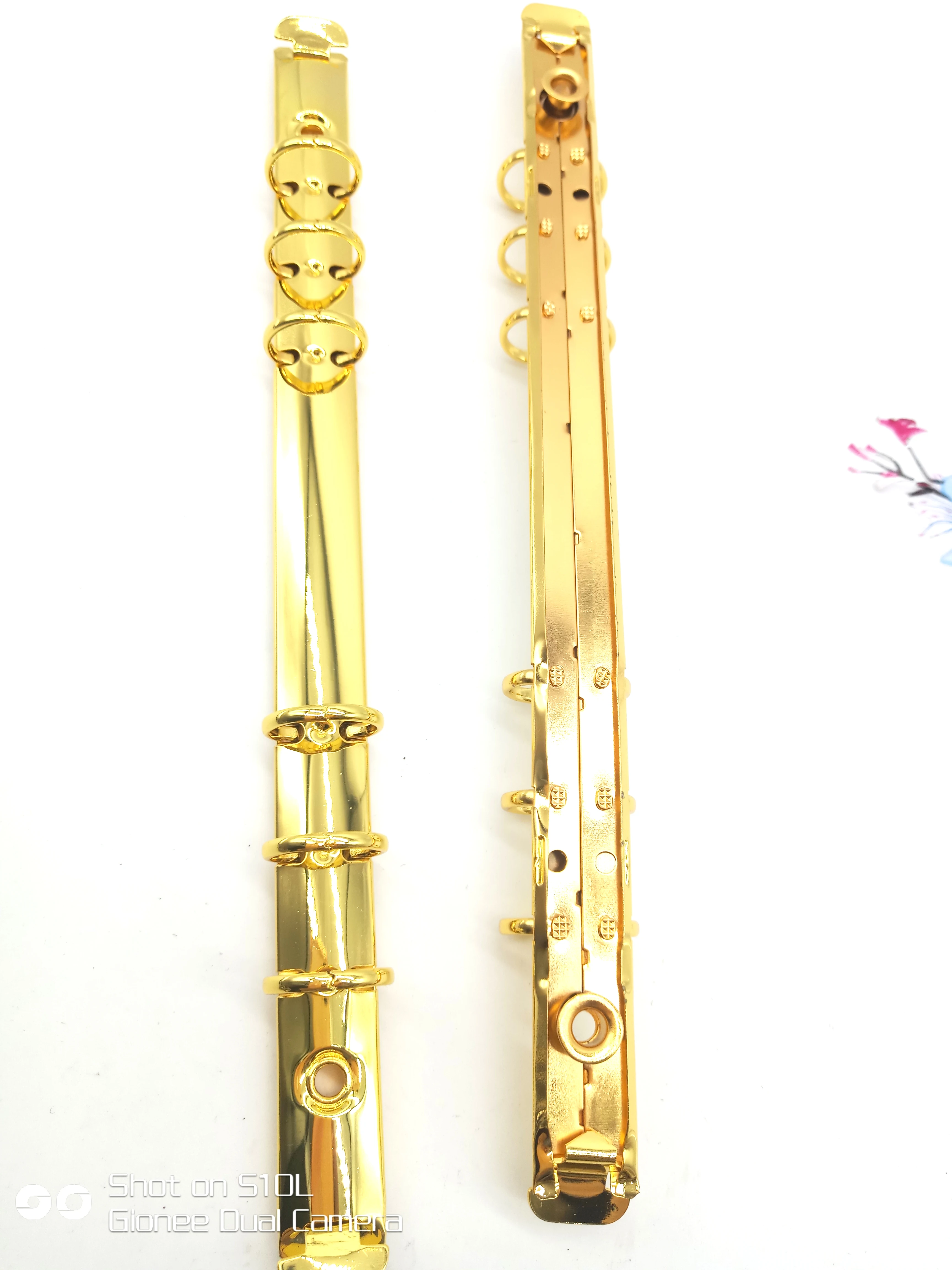 Metal Rose Gold Loose-Leaf Binder Rings Mechanism For A6 A5 B5 A4 Notebooks Black Silver Binders Clip