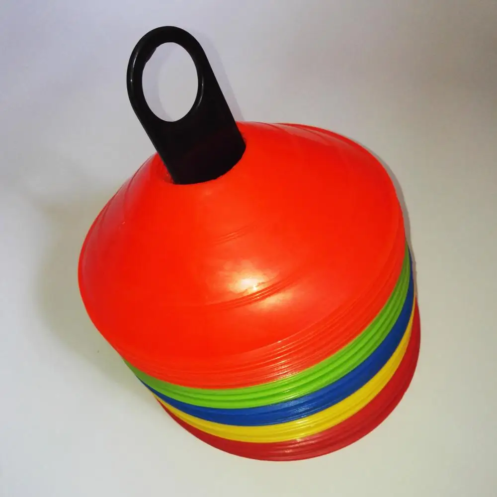 one set of 50 Disc Cones Soccer Football Field Marking Coaching Cones