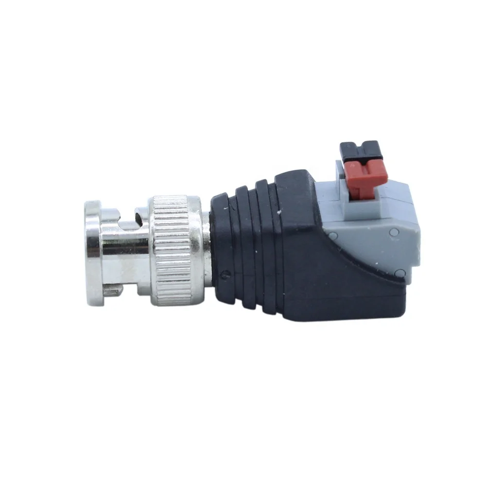 CCTV Accessories Wholesale BNC Plug To 2Pin Screw Terminal BNC Male connector