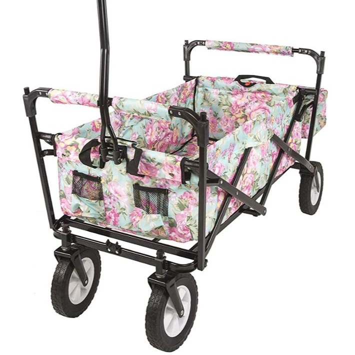 
Customized for camping cart baby stroller collpsible shopping trolley with cooler 