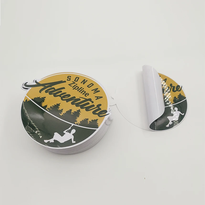 Custom Printing Waterproof Vinyl Stickers Die Cut Logo Sticker