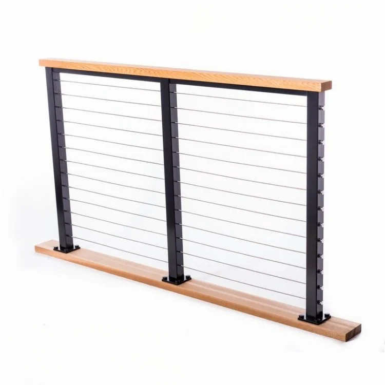 Popular Modular Aluminum Railing System Balcony and Deck Railing cable Railing