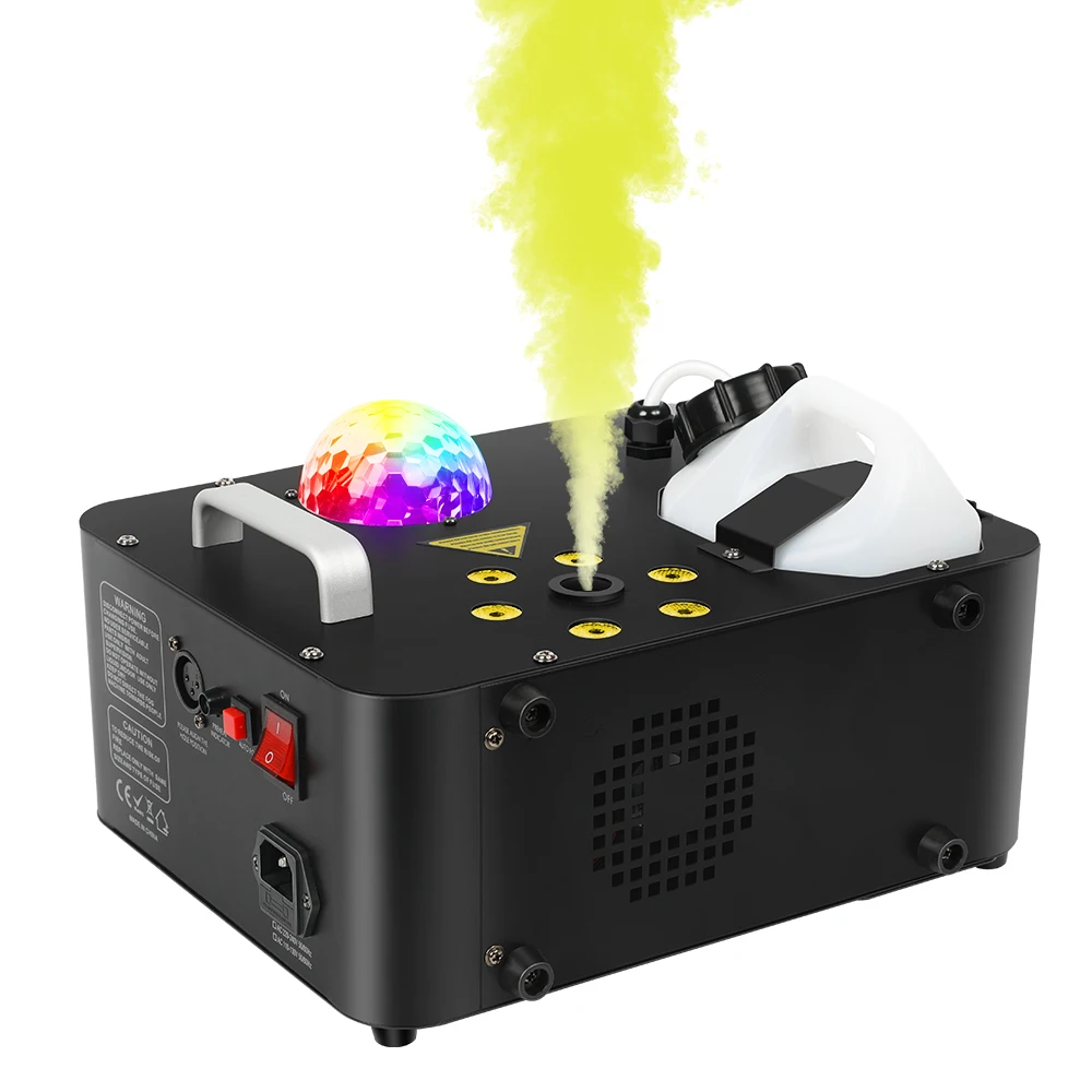 Новый продукт 1000 Вт с 6 шт. RGB Light волшебный шар дымовая машина для сцены эффект света свадебной вечеринки диско-клуба
