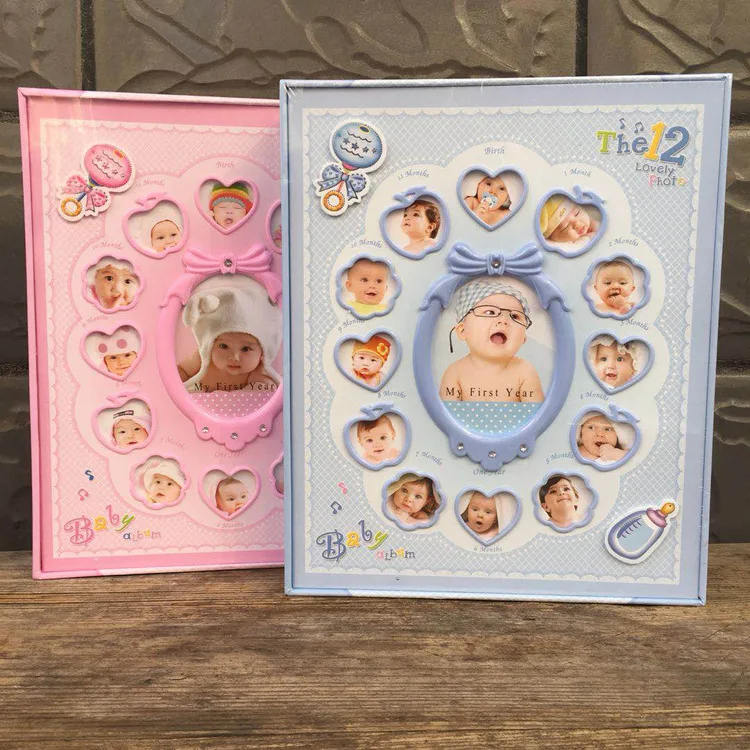 Personalized Keepsake Baby Self-adehesive Photo Album With Photo Insert Window