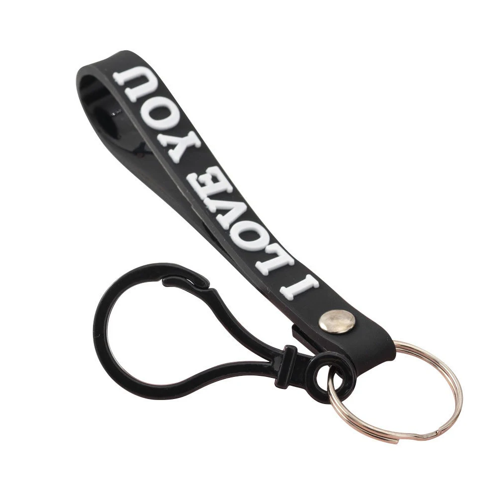 Manufactory Graphic customization key chain Cheap soft PVC keychains i love you keychain