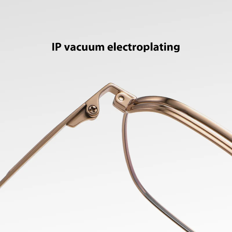 ST6224 Custom Logo Ultra-light Titanium Eyeglasses Square Optical Frame Business Style Glasses Metal Eyeglasses