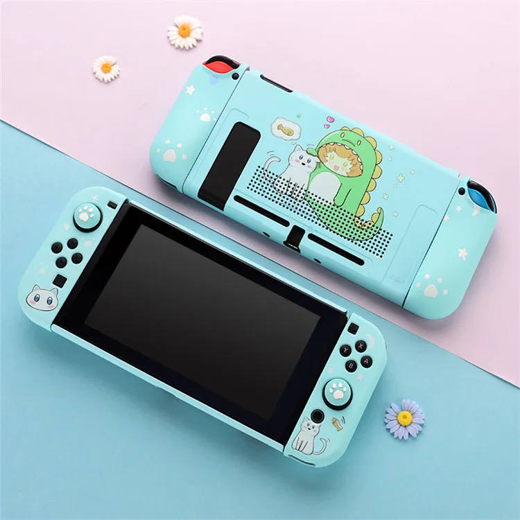  Цветной защитный чехол для Nintendo Switch мягкий силиконовый тонкий