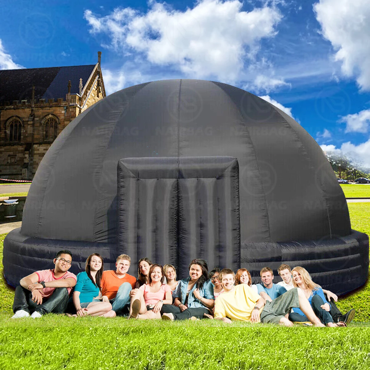 Portable Inflatable Planetarium Dome Tent Customized Mobile Black Inflatable Planetarium For Sale