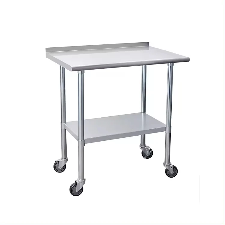 Best selling Commercial Two Three Layers Tables Stainless Steel Kitchen Laptop Workstations