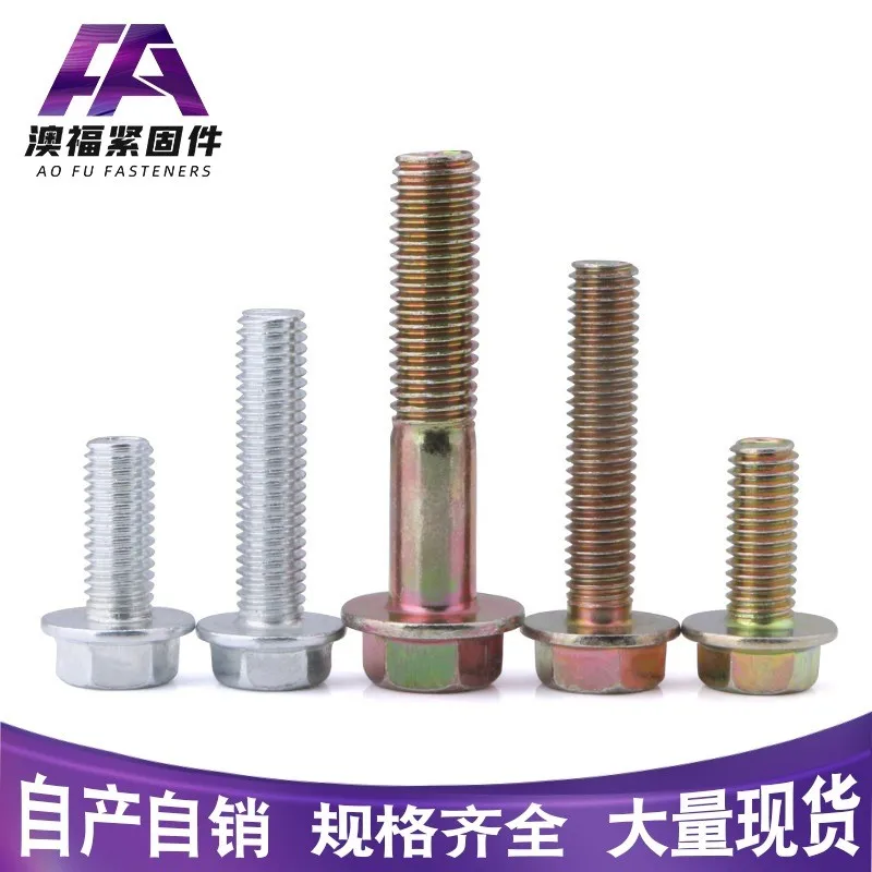 Professional Supplier Flange Bolt Custom for Tunnels Hex Bolt With Flange Head