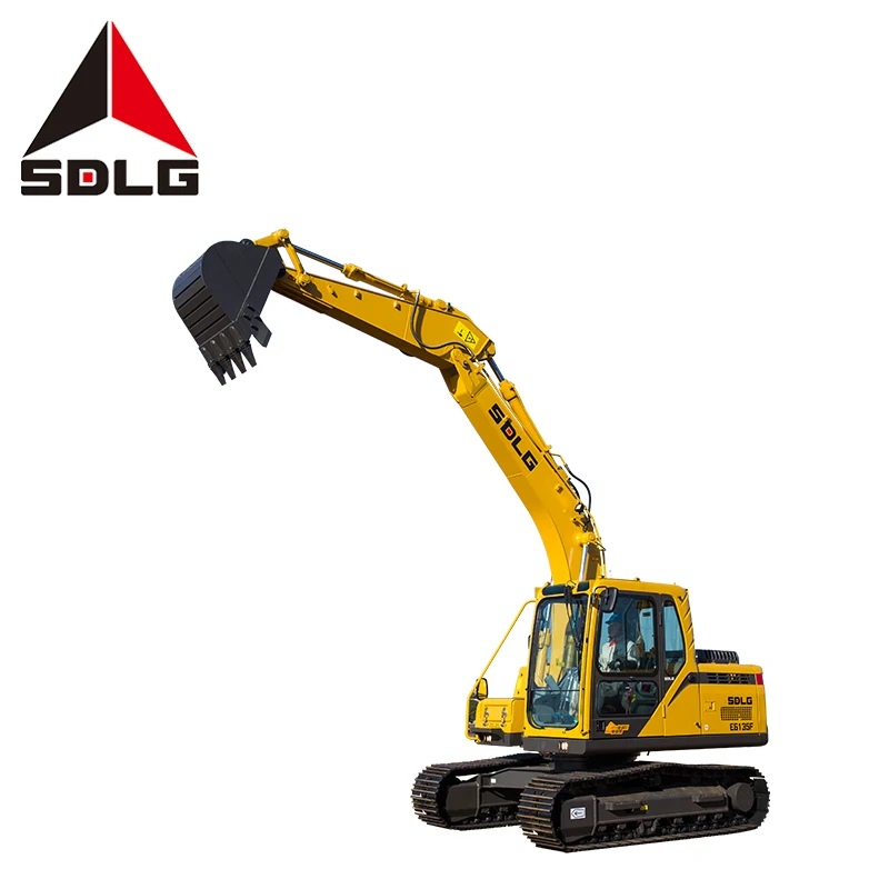 SDLG E6135F Hot 13.5 Ton Mini Excavator bagger digger new Hydraulic Crawler13.5t backhoe excavator with best prices