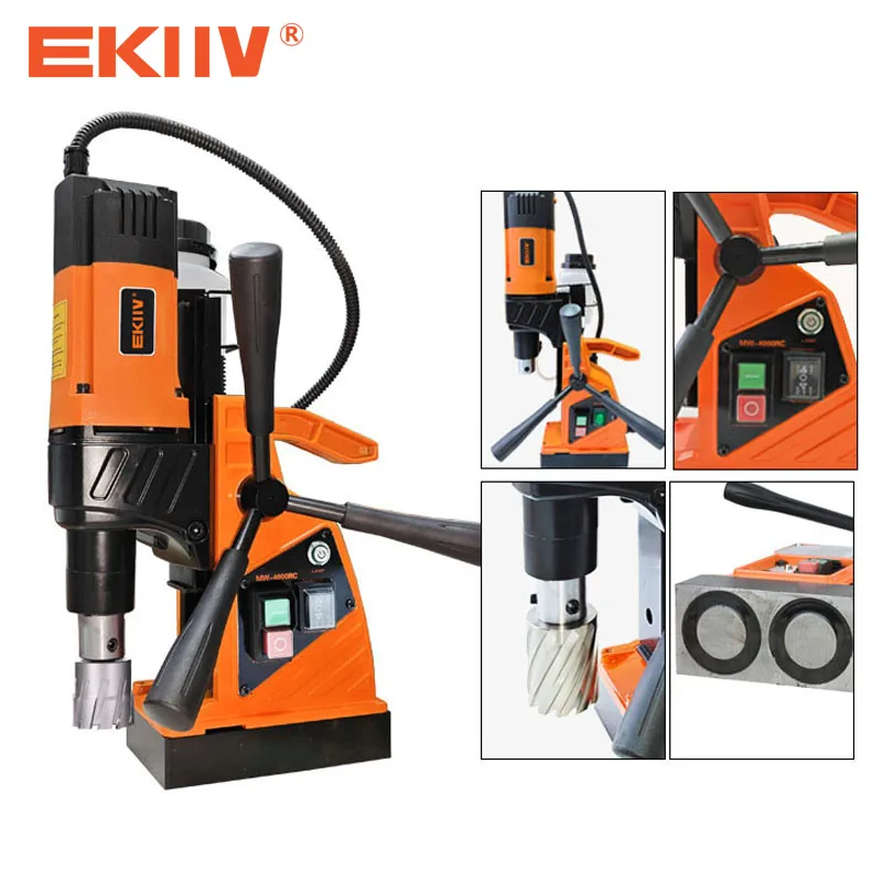 OEM EKIIV Strong Magnetic Rotating Base Portable High Power Magnetic Core Drilling Machine MW-N4000RC 12-40MM 15500N