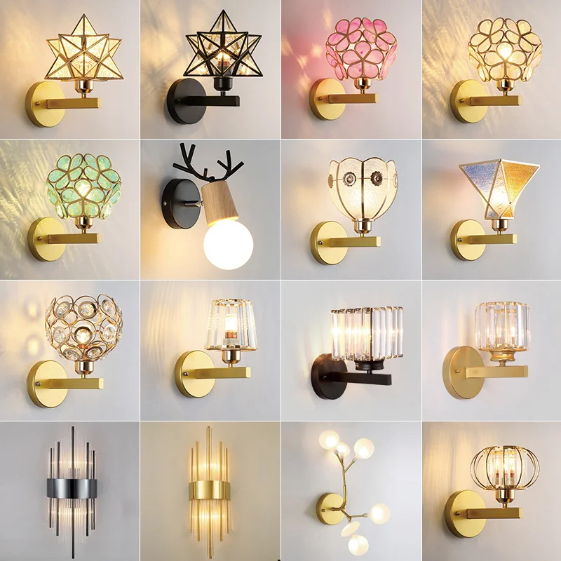 Modern Interior Wall Lamp Fixture Living Room Bedroom Restaurant Hotel Villa Home Decorative Lamp Indoor Wall Lamp