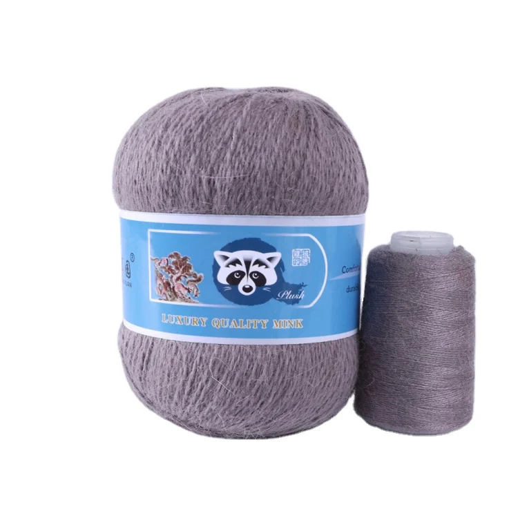 Manufacture good quality mink fur yarn mink yarn wool