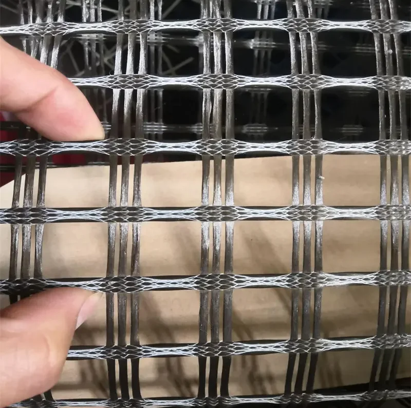 100kn fiberglass geogrid manufacturer PP geocomposite geogrid polyester geogrid 600kn for Road Railway Construction