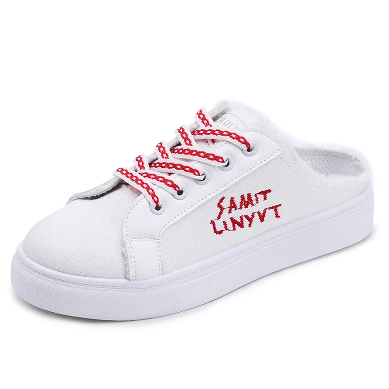 Cheap Price 2020 New Design Canvas Summer  Casual Woman Shoes New Arrivals Half Sneaker Keds