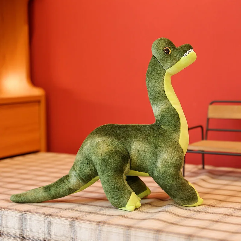wholesale 33cm pterosaur soft stuffed animal sequin high quality kawaii big large green dinosaur plush toy