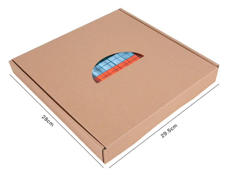 Wholesale Acrylic toy Blocks Set of 100 Multicolored Acrylic Cubes With Wooden Box