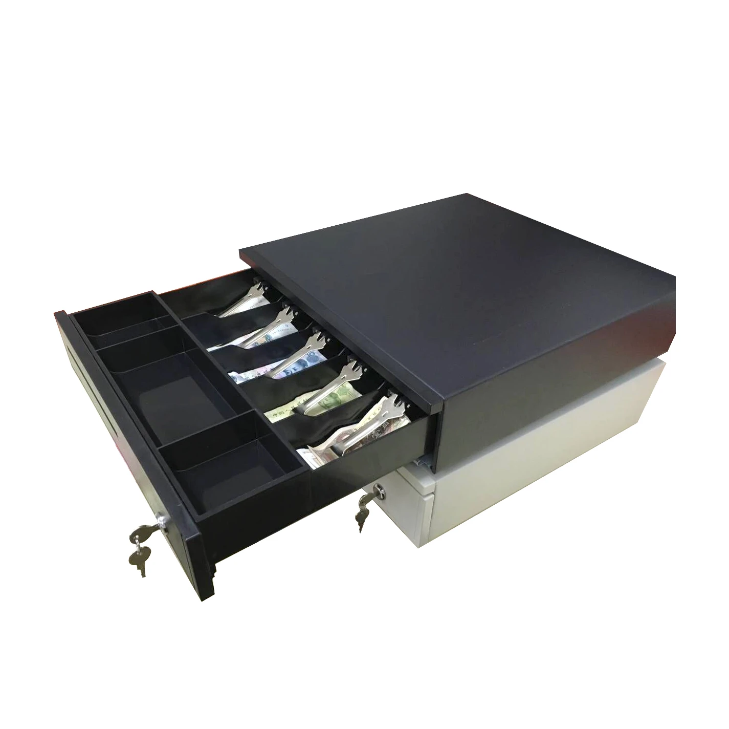cash drawer POS cash register drawer five grids three section of the cashbox with RJ11 interface for supermarket cashier box