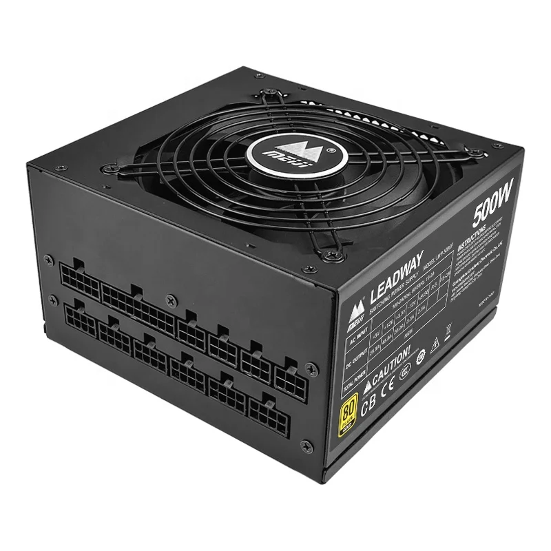 ATX Computer Desktop PC Power Supply 500W PSU OEM Case Full Modular 80 plus PC Case