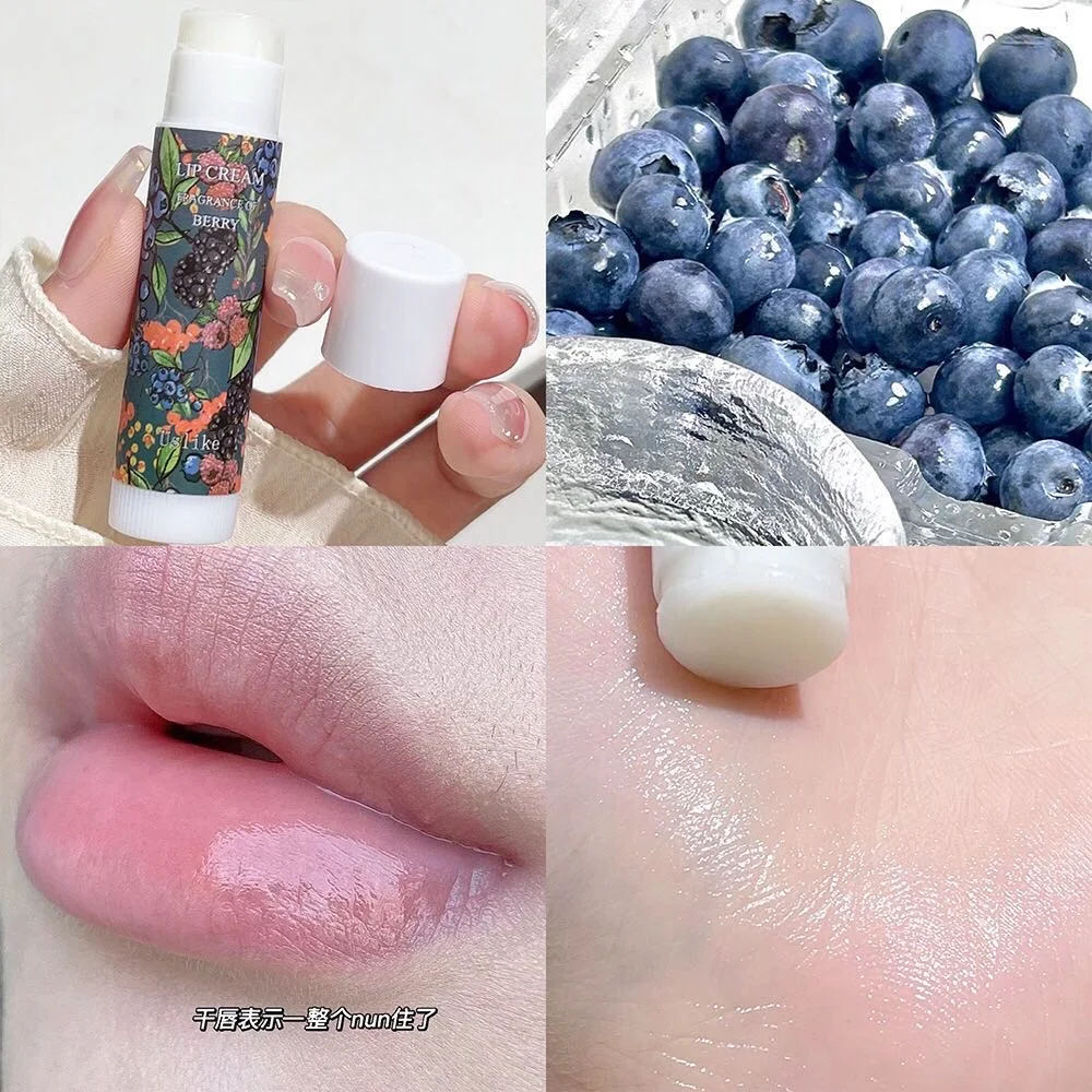 Uslike Fruit Solid Lip Balm Herbal Lip Balms Waterproof Clear transparent for Dry Lips winter lipstick primer protection