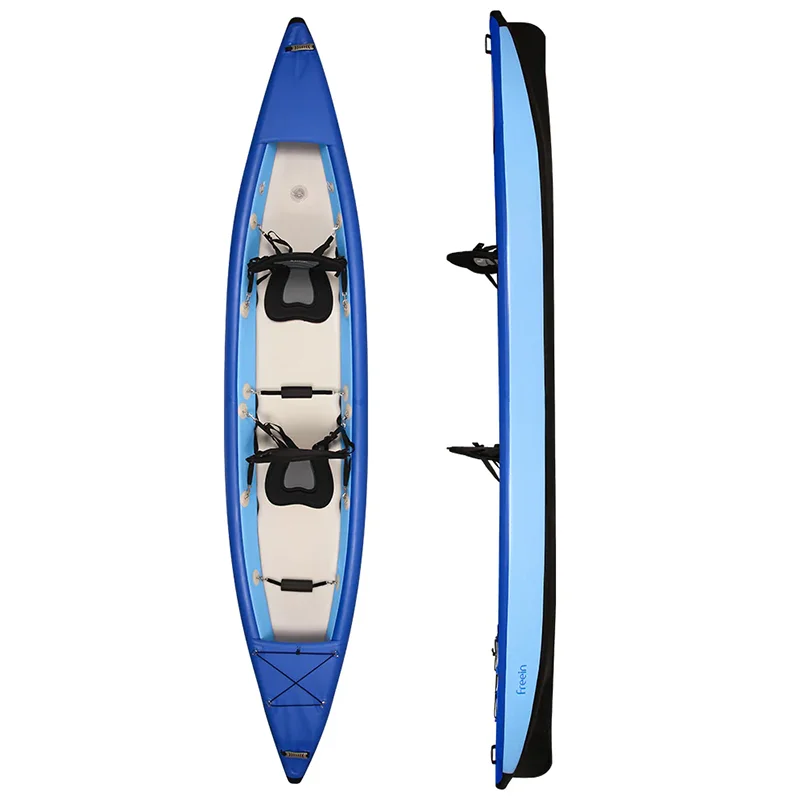 Factory Wholesale Durable Inflatable Kayak 2 Person Inflatable Fishing Canoe Customized Logo Water Sports Area 3 Year 3.1 - 4m