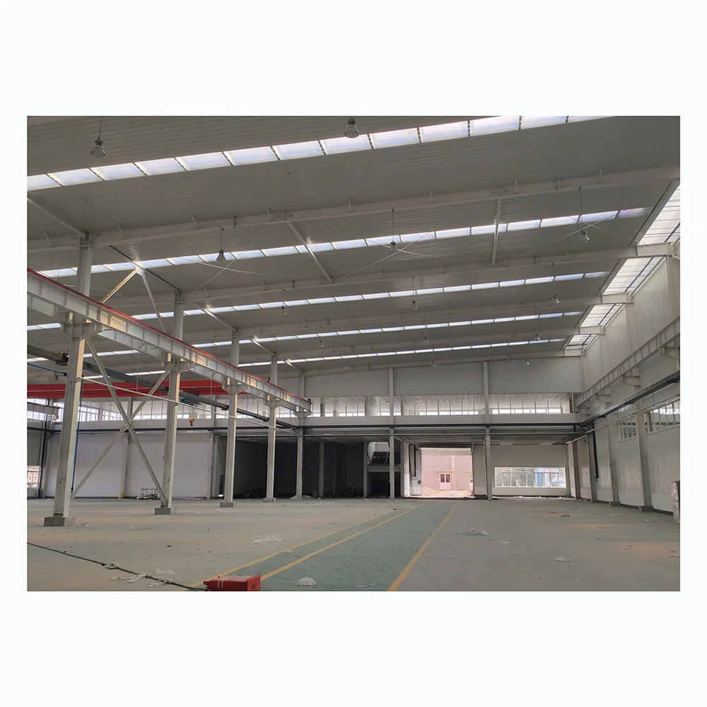 China Prefab Large Span Good Quality Steel Construction Metal Prefabricated Light Steel Structures Project Workshop Building