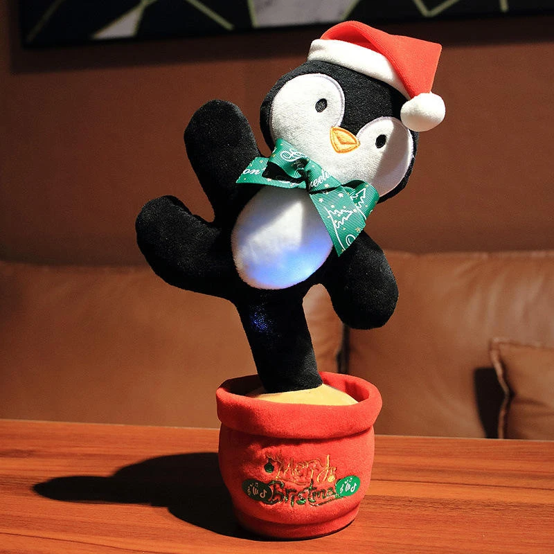 Cute Electric Singing Plush Toy Dancing Christmas Gifts For Kids Toys