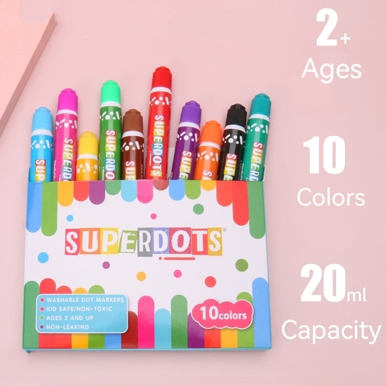 Pop Art Dots Painting Markers Superdots Washable Dot Markers Small Bingo Pen Kid Creative Graffiti Toys