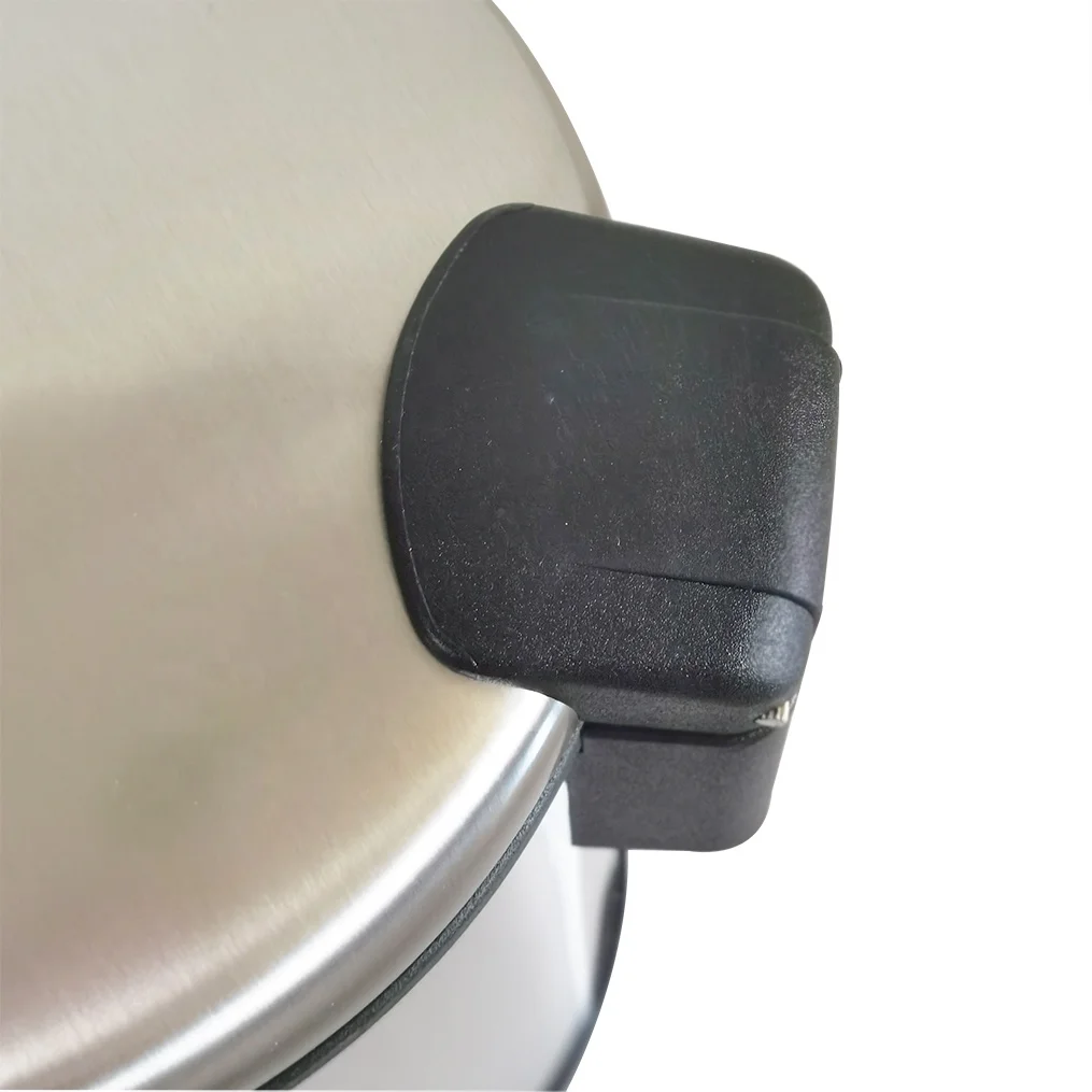 5L Polish Powder Coating Stainless Steel Pedal Bin Metal Trash Can Metal Waste Bin With Arch Lid