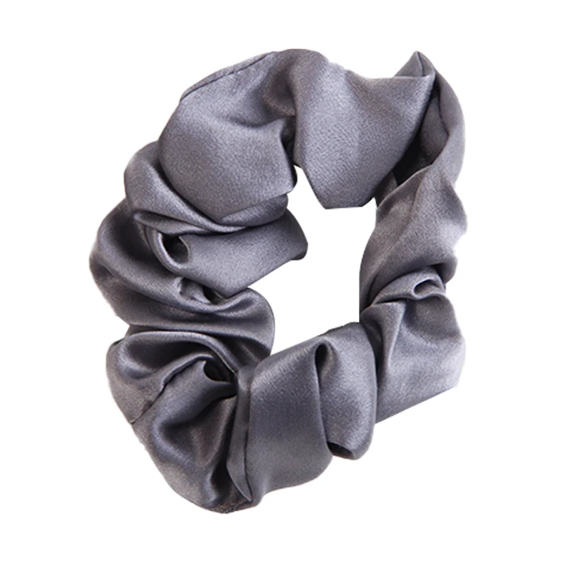 100% Pure Silk Giant Hair Scrunchies Large Oversized Hair Tie With Long Elastic Band