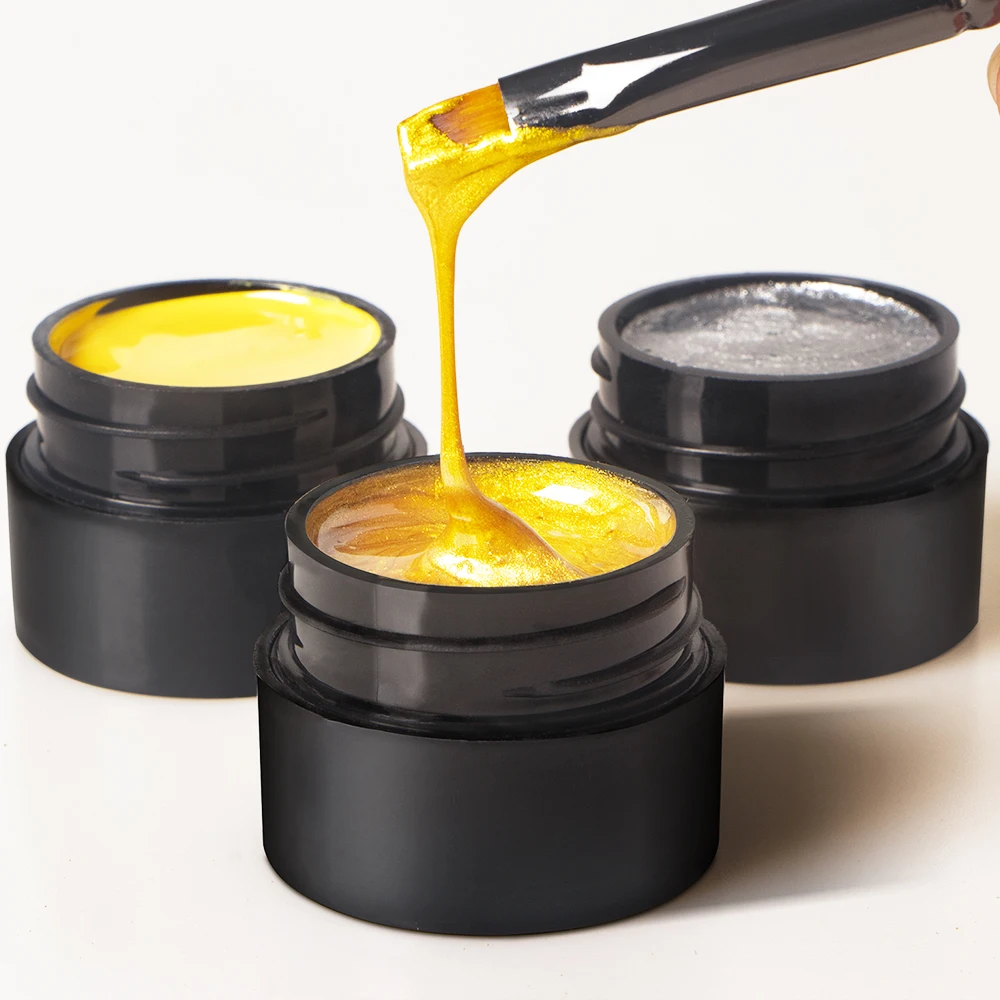 Custom Private Label Color Nail Painting Gel Soak Set, Led Gel Paint Nail Art