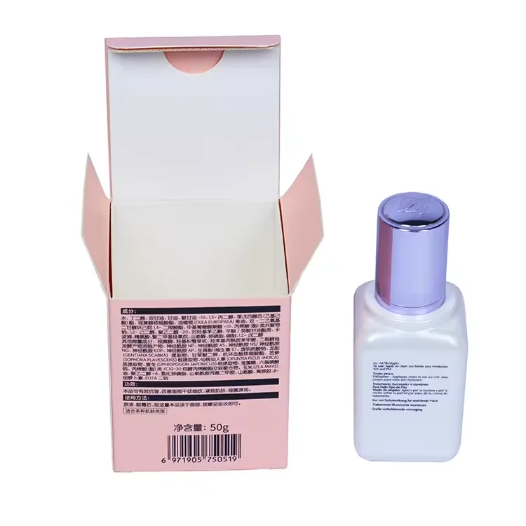Manufacturer  recyclable nail polish oil box-size and color eco-friendly synthetic paper cheap price factory price