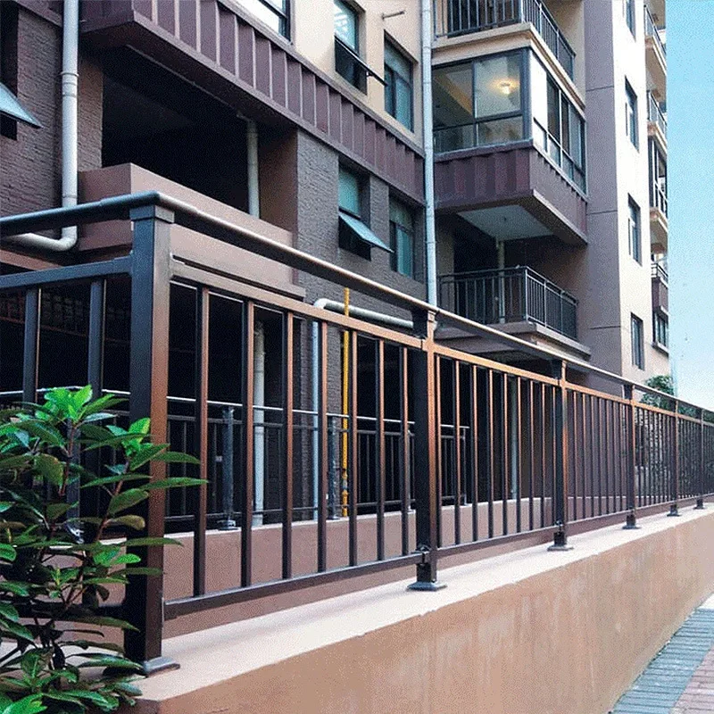 China Manufacturer Galvanized Metal Powder coated Garden Fence Zinc Steel Fence Panels Outdoor garden corten steel