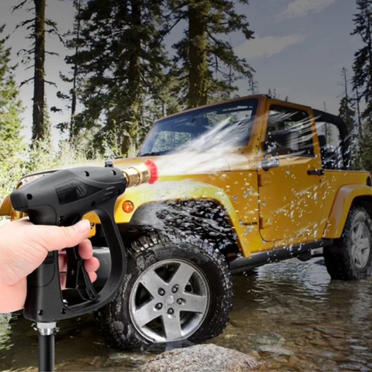 4000 PSI car water gun with 5 Color Quick Connect Nozzle tips, M22 Hose Connector,High Pressure Washer Gun