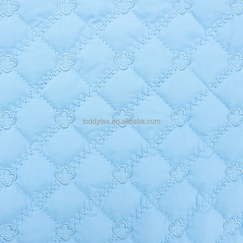 100%nylon taslon embroidery quilt fabricfor kids