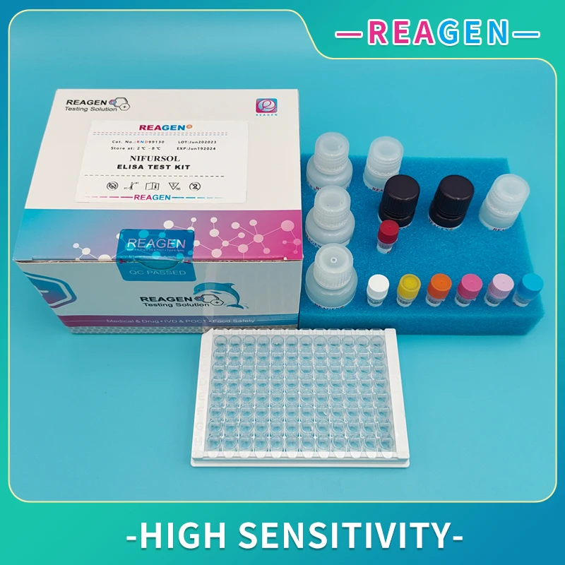 Тестовые наборы REAGEN Elisa nifursol 96 колодцев для контроля безопасности пищевых продуктов