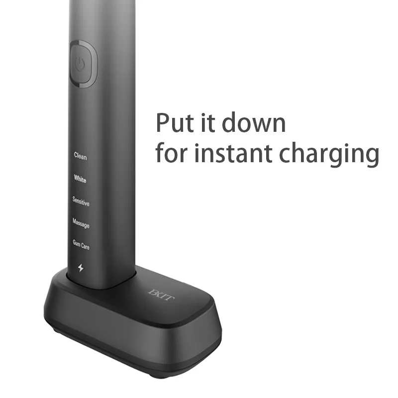 China Manufacturer Ultrasonic Rotating Electric Toothbrush UV Case Soft Bristle Deep Cleaning Wireless Charge Toothbrush