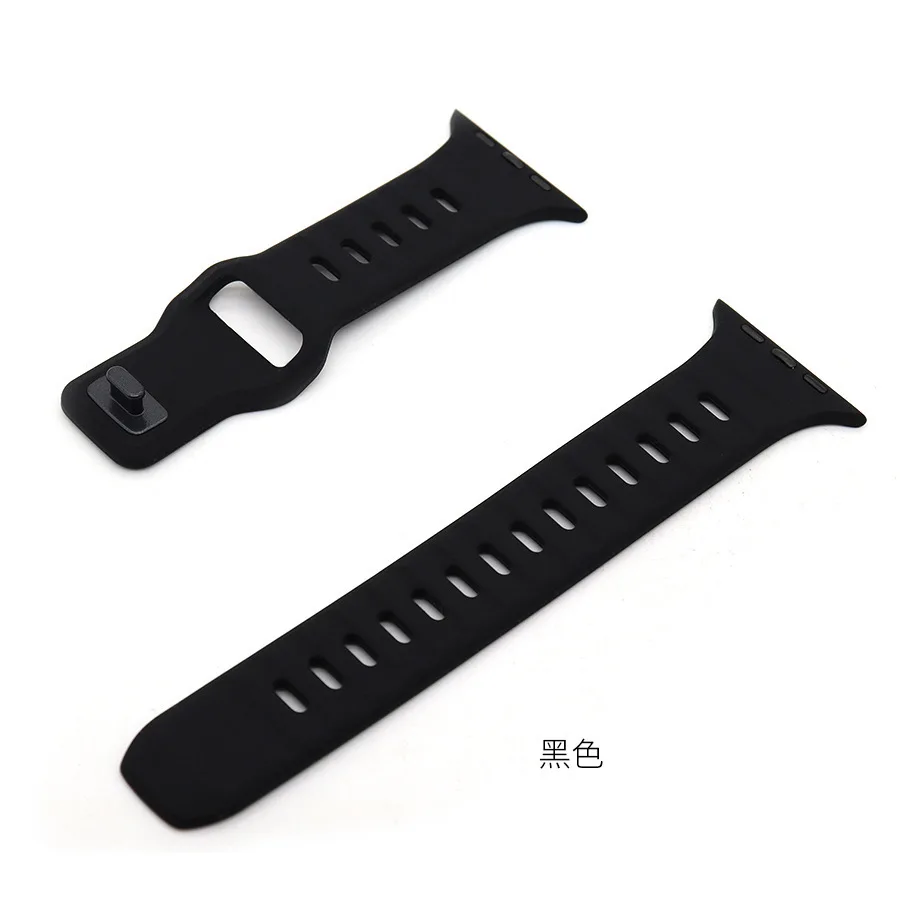 Sport King Kong Square Buckle Silicone Watch Band Breathable Soft Watch band For iWatch 38mm 40mm 41mm 42mm 44mm 45mm 49mm