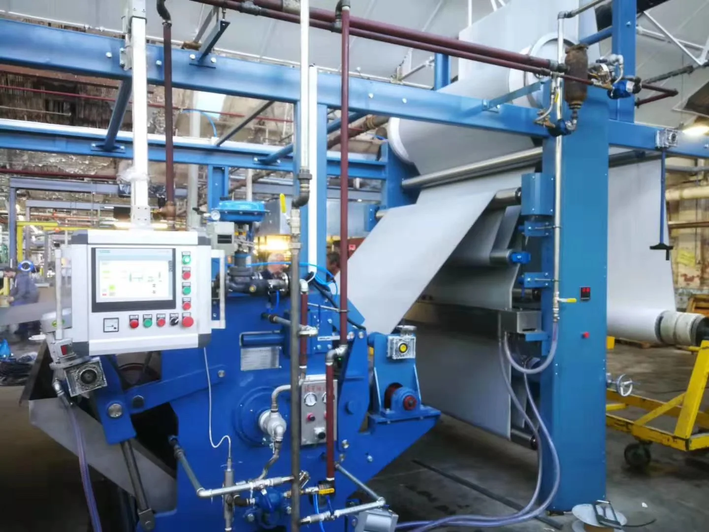 Good After Sales Service Rubber Blanket Compressive Opre-shrinking Cotton Woven Fabric Sanforizing Machine