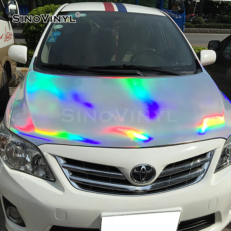 SINOVINYL Brilliant Quality Chrome Laser Price Car Body Wrap Vinyl Foil