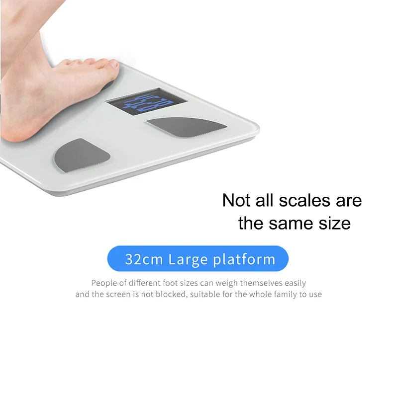 250kg Eight-Electrode Body Fat Analyzer Scale Digital Body Fat Scale Fitness Health Scale