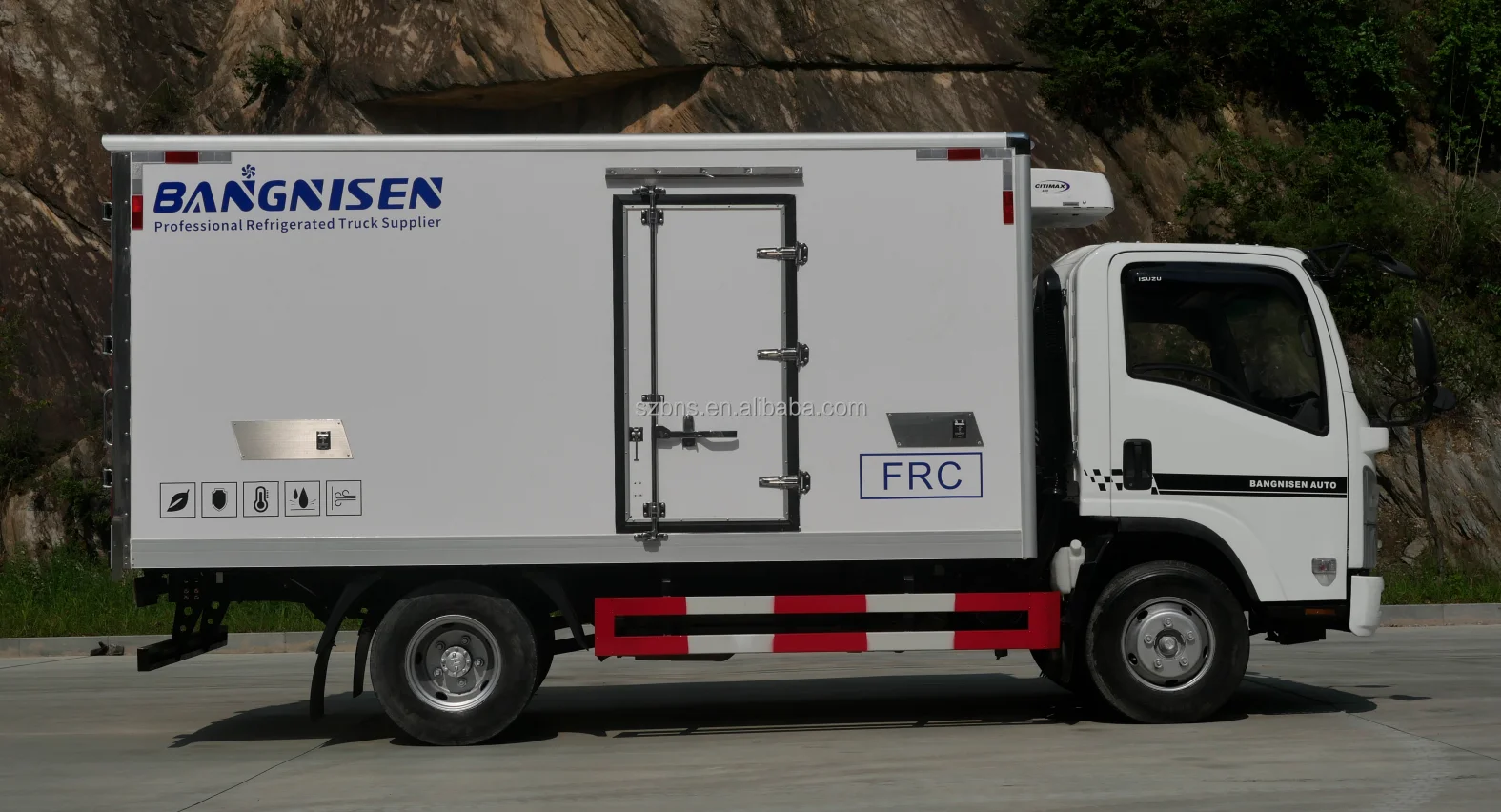 ISUZUs 3 Tons Food Freezer Truck Vegetable Seafood Milk Transport Refrigerator Truck With New Cargo Box And CARRIER Cooler