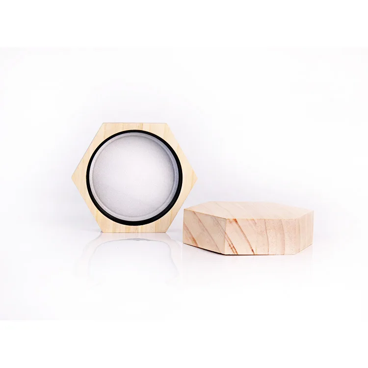 Wholesale wooden lid honey bottle candy jar wooden lid glass bottle seal jar 30ML-380ML