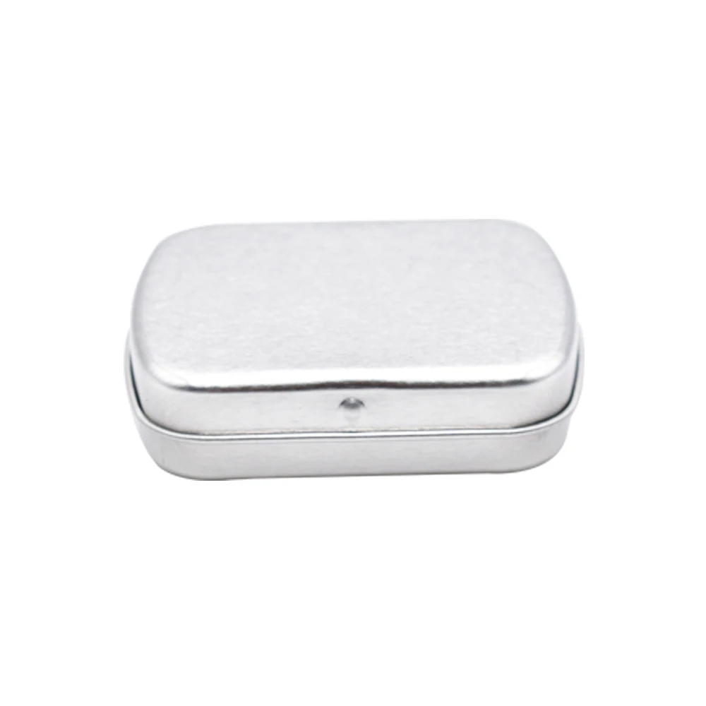 White Silver Black Custom Logo Mini Brow Soap Packaging Metal Tin Box