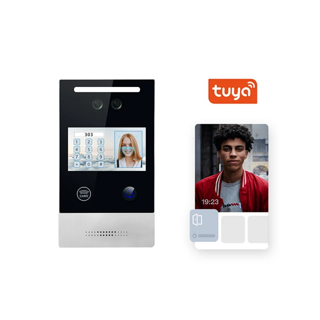 IP System Smart Access Control Products Multi-functional Video Doorbell with HD Camera Tuya APP