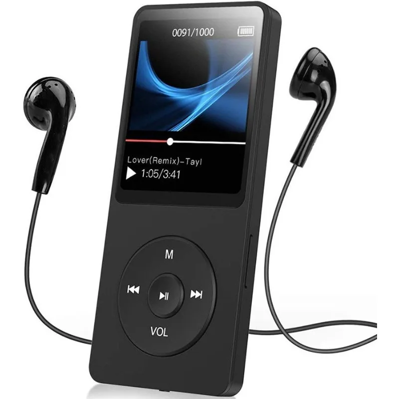 2024 Mp3 Music Player With Lcd Display Buit-in Speaker Portable Wireless Bt Audio Receiver Music Playing Sports Mp4