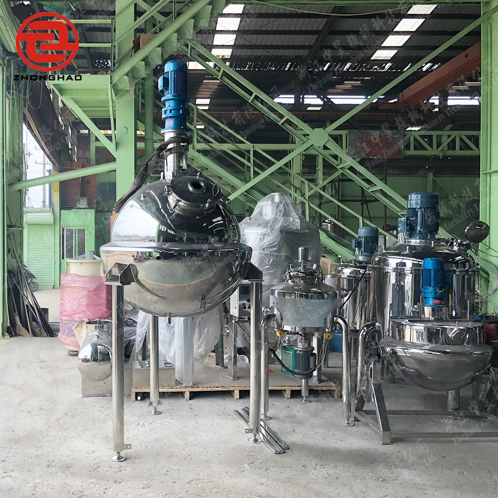 Factory Price Custom Stainless Steel Cosmetic Homogenizer Vessel Food Tomato Spices Sauce Powder Emulsifying Tank mixing machine