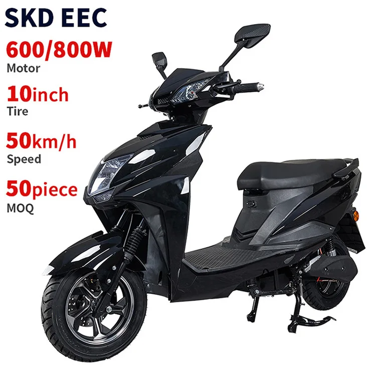 CKD EEC 10inch Manufacturer Direct Sell Cheap Electric Motorcycle 600/800W 50km/h Speed Electric Adult E Moped Scooter with Seat